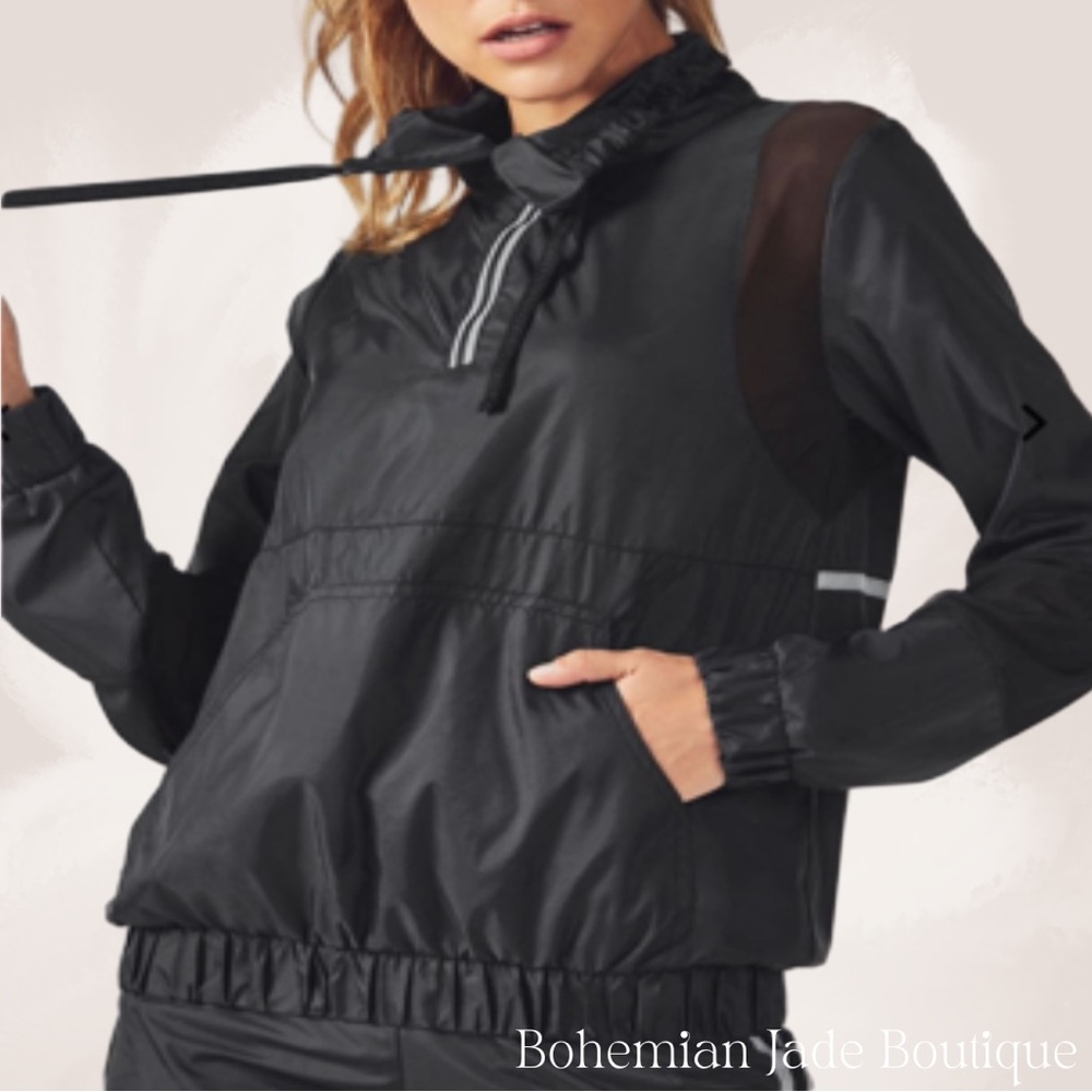 Fabletics Ziva Half Zip Windbreaker Active Jacket